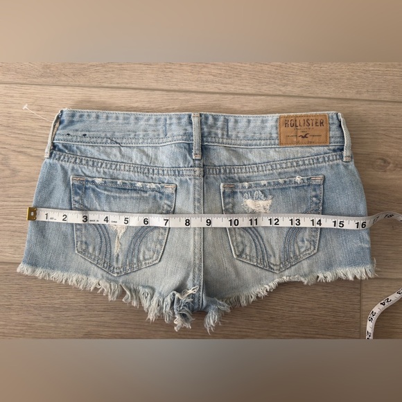 Hollister Light Blue Embroidered Jean Shorts - Picture 5 of 6